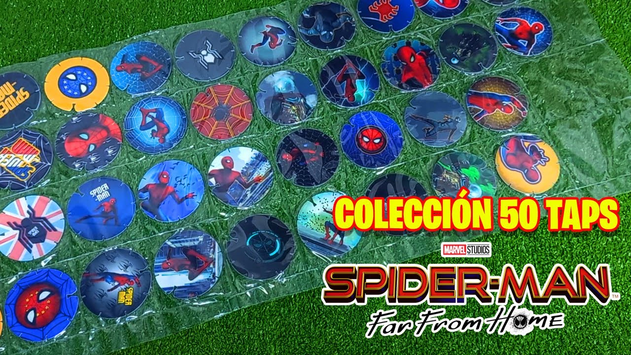 Colección COMPLETA 50 VuelaTazos Spider-man Lejos de Casa 2019 (Made in  México) - YouTube