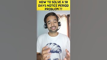3 Simple steps to solve 90 day notice period problem !! #interview #service #company