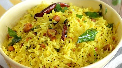 5 Minute Lemon Rice Recipe | Leftover Rice Ko Banaye Tasty