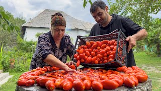 ANOTHER PEACEFUL DAY IN RELAXING VILLAGE | COOKING THE BEST RECIPE WITH GRANDMA NAILA IN OUR VILLAGE