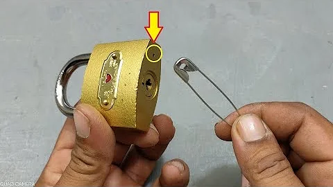 How to open a lock without key | 5 सेकंड मे ताला खोलना सीखो | #safetypin #video #key
