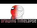 Timelapse| Painting Spider-man drawing