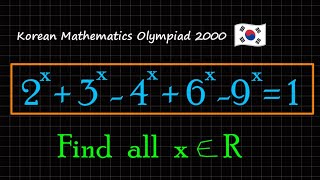 Exponential Equation from Korean Math Olympiad 2000
