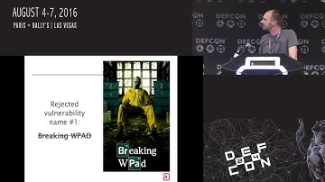 DEF CON 24 Conference   Alex Chapman and Paul Stone   Toxic Proxies   Bypassing HTTPS   Video and Sl