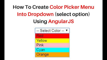 create dropdown menu color picker background angular 1.5.11