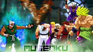 Shin Akuma vs Shin Ryu, Daigo Ken, Jin, Evil Ryu, God Akuma, Broly. Street Fighter MUGEN Multiverse