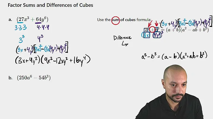 Factor Sums and Differences of Cubes | Easy Breakdown with Examples