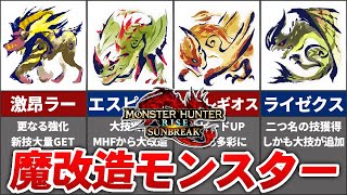 サンブレイク復活モンスターの魔改造っぷりをまとめてみた