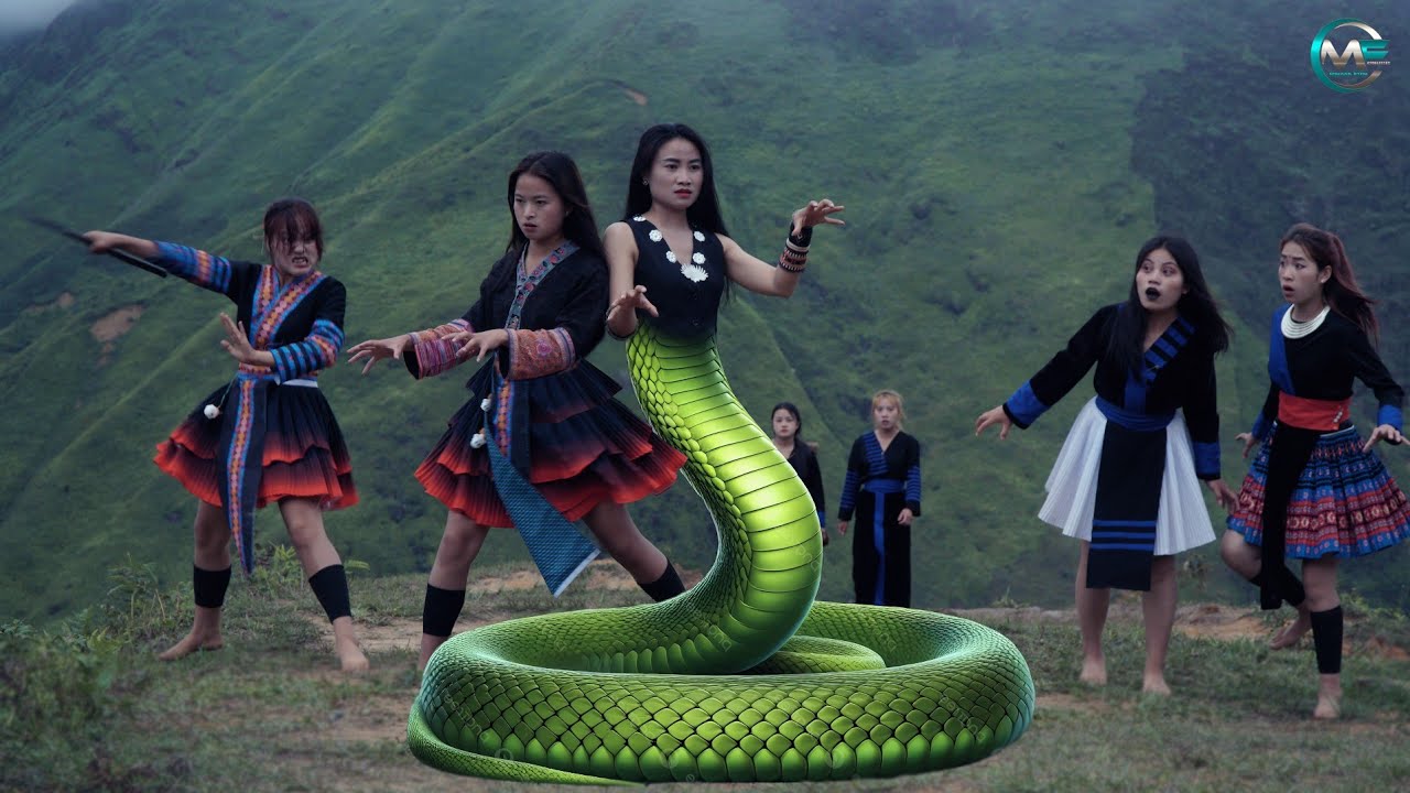 Nkauj Nab Dawb - part 28 - with snake song  // Hmoob film