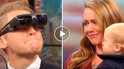 Blind man sees wife for the first time 