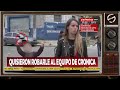 NOTERA DE CRÓNICA FUE AMENAZADA EN VIVO CON ARMAS DE FUEGO