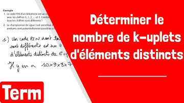 Comment déterminer le nombre de k-uplets d