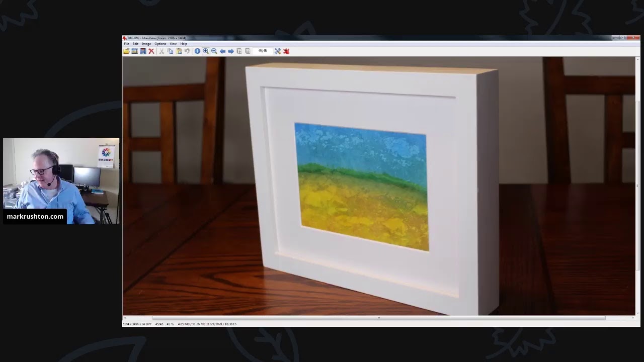 Let's Look at 15 Acrylic Ink Paintings by Mark Rushton