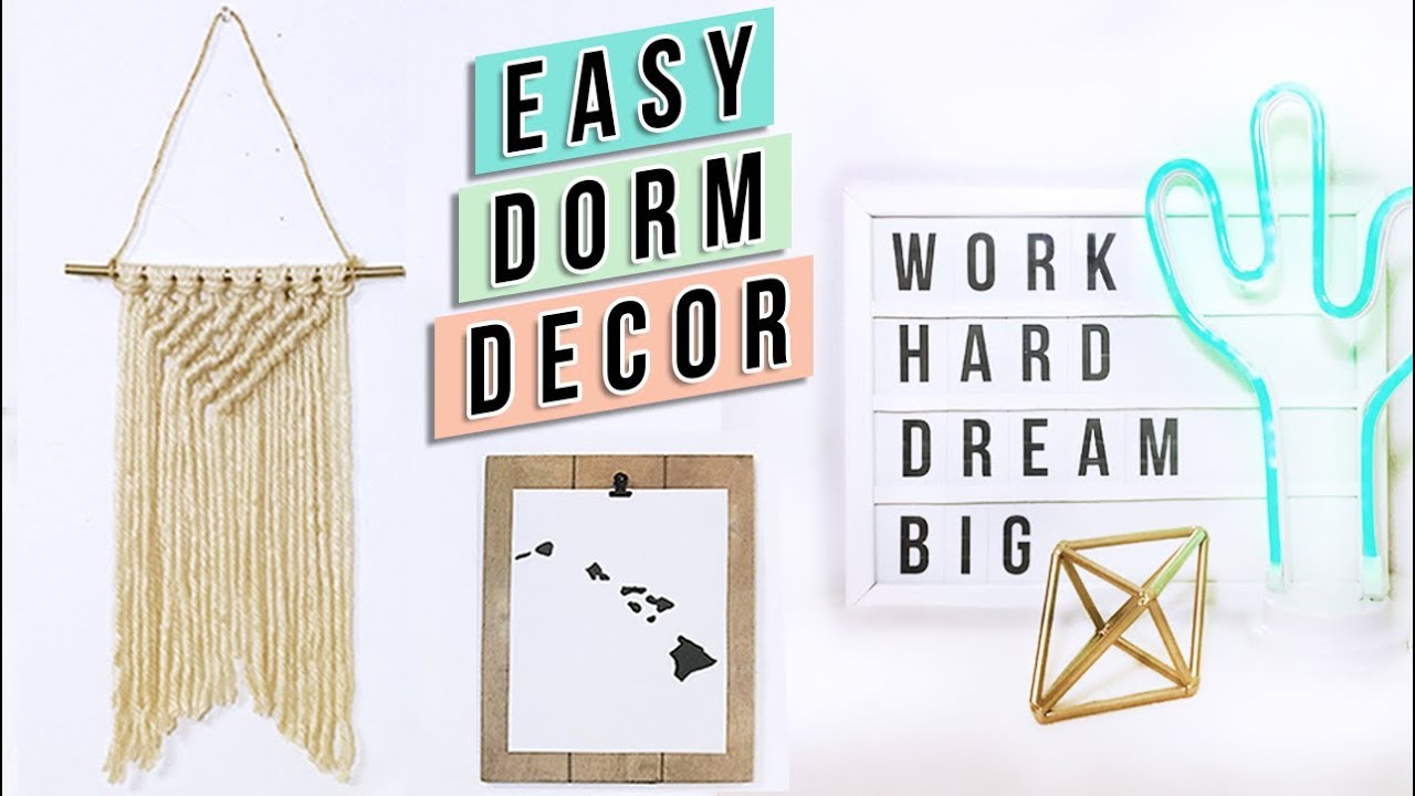 5 Easy DIY  Dorm Room  Decor  Ideas  Under 5 GIVEAWAY 