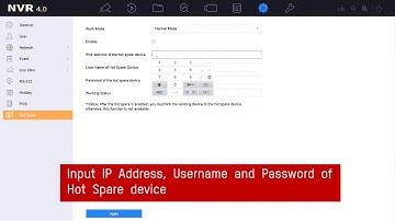 How to Configure an N+1 Working Group on NVR GUI 4.0