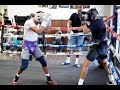 EXCLUSIVE: DEVIN "THE DREAM" HANEY CAMP LIFE: SPAR DAY: HANEY VS GAMBOA: ON THE ROPES BOXING