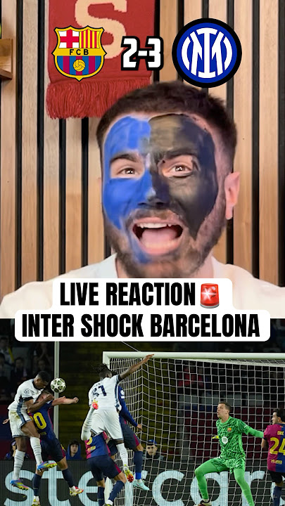 BARCELONA vs INTER: THIS IS CINEMA !!! 🔥😳 #football #soccer #championsleague #barcelona #inter