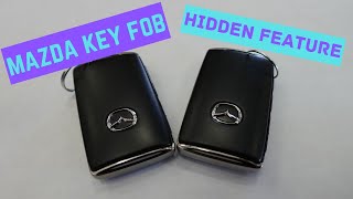 mazda key fob hidden feature