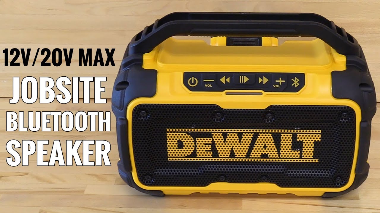 dewalt bluetooth jobsite speaker