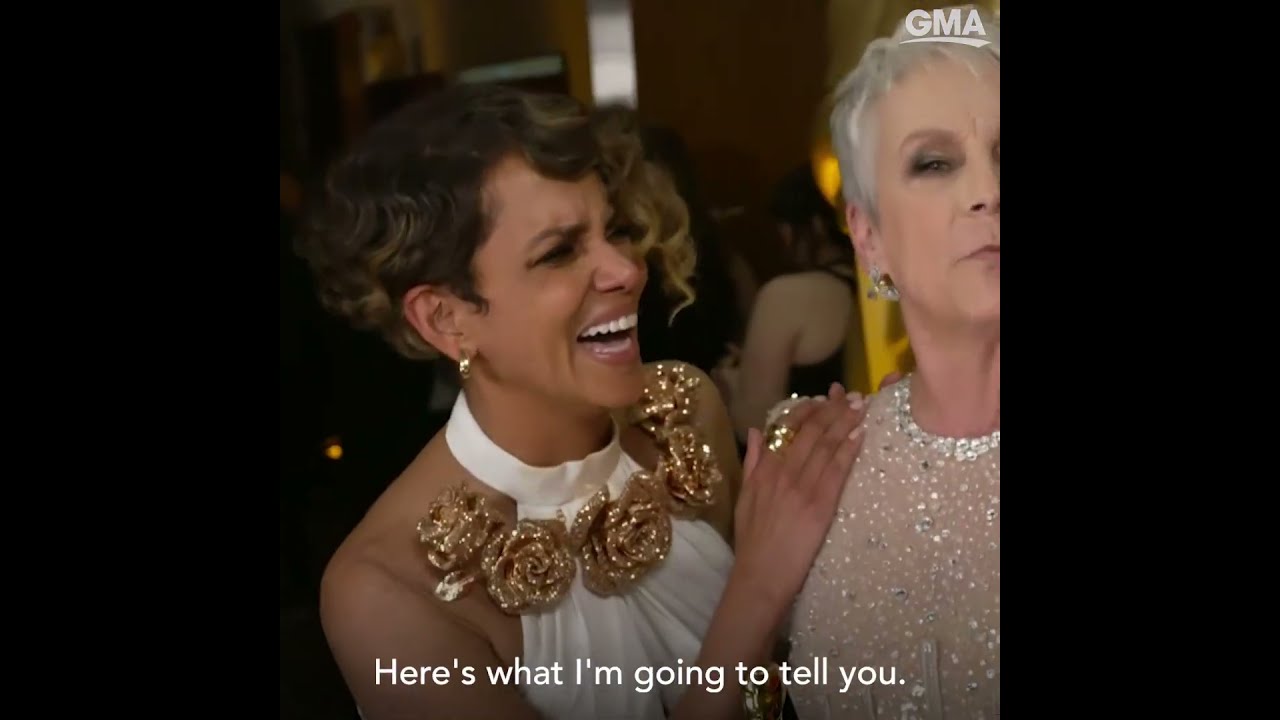 Jamie Lee Curtis Shares Sweet Moment With Halle Berry Backstage At Oscars L GMA