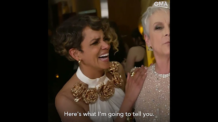 Jamie Lee Curtis shares sweet moment with Halle Berry backstage at Oscars l GMA