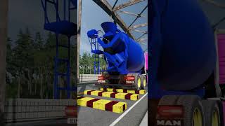Small Bus and Trucks vs Ledges | BeamNG.drive