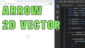 Create 2d arrow in javascript using vectors