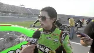 2012 Aaron's 312 - Danica Patrick Vs. Sam Hornish Jr. After Race