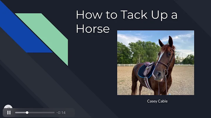 Casey Cable - How to Tack up a Horse