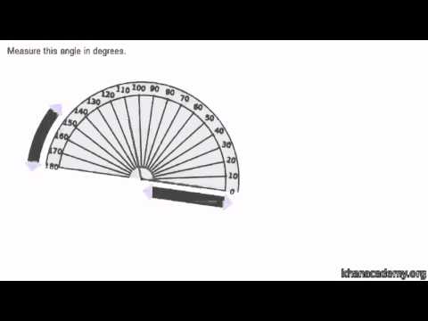 Using a protractor