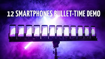 12 Android smartphone bullet-time demo (software and hardware)