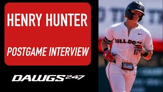 Georgia baseball's Henry Hunter reacts after 3-RBI day helps Dawgs take Kentucky series