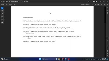 Explain how to create a relationship between the tables in a normalized database created as mentione