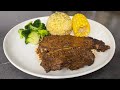 How to Cook a Tender T-Bone Steak | Pan Fried then Oven Baked