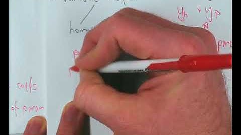 REVISION SEMINAR: Eng Maths IIA: Differential Equations (2013)