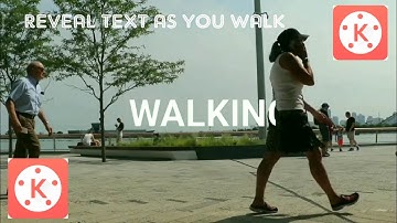 Reveal Text as you Walk | Kinemaster Tutorial | Text Animation Effects in Kinemaster | Masking