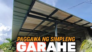 Paggawa Ng Simpleng Garahe || Simple Garage Design