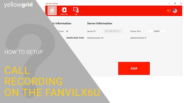 How-to Setup Call Recording On The Fanvil X6U