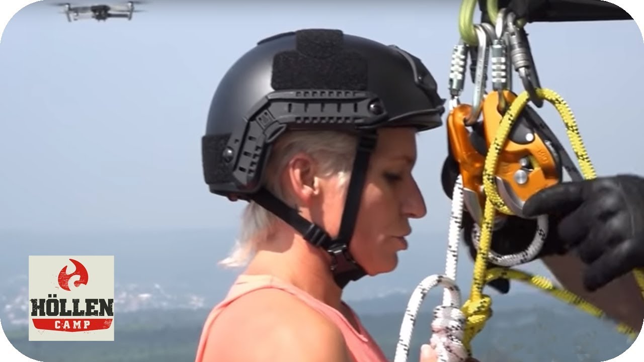 38 Meter in die Tiefe! Vom Turm abseilen extrem | Prüfung | Höllencamp | ProSieben MAXX
