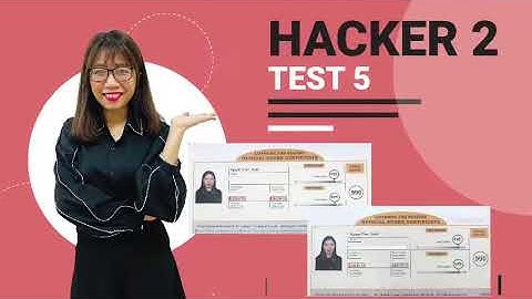 GIẢI ĐỀ TOEIC| HACKER 2| TEST 5