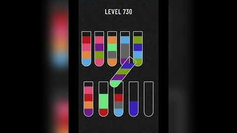 Water sort puzzle level 730