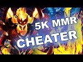5K MMR CHEATER - Shadow Fiend with MAPHACK + SKILL scripts!