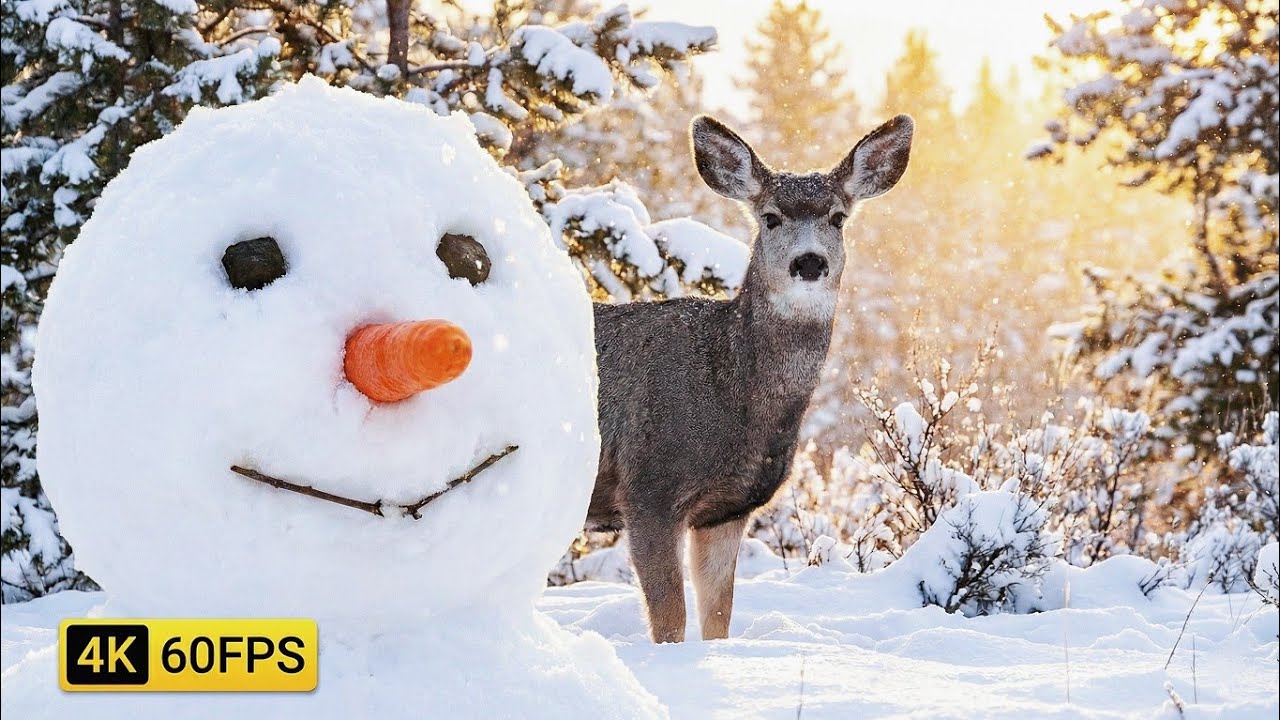 Germany Frozen In Time — Heavy Snowfall & Winter Storm Ambience | 4K