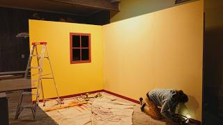 Building a TV show set in my garage is actually pretty difficult