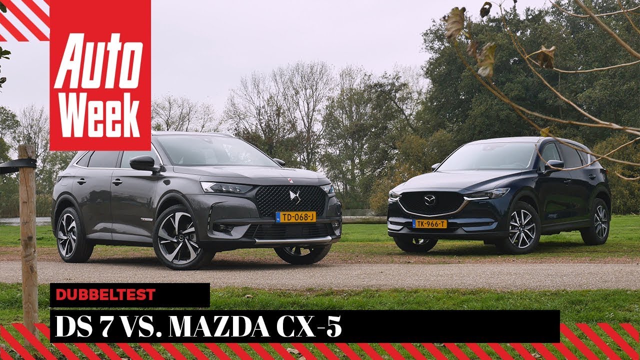DS 7 Crossback vs. Mazda CX-5 - AutoWeek Dubbeltest - English subtitles
