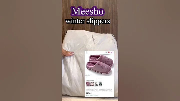 slippers for home || winter slippers || subscribe for more #meesho #slippers #shorts #winter