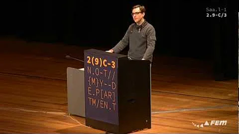 Jacob Appelbaum 29C3 Keynote: Not My Department