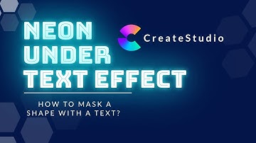 How to Mask a Shape With A Text (Create Studio)