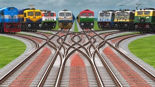 All Top Locomotive Bharat Express Train Game || Daimond Railgate Track Express Bumpy Road Cross screenshot 5