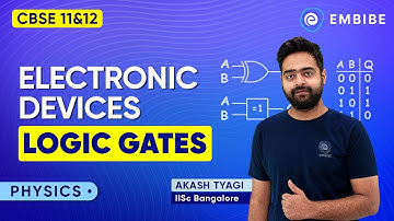 Logic Gates: Electronic Devices Semiconductors Types, Functions | JEE 2022 | Akash Tyagi - EMBIBE